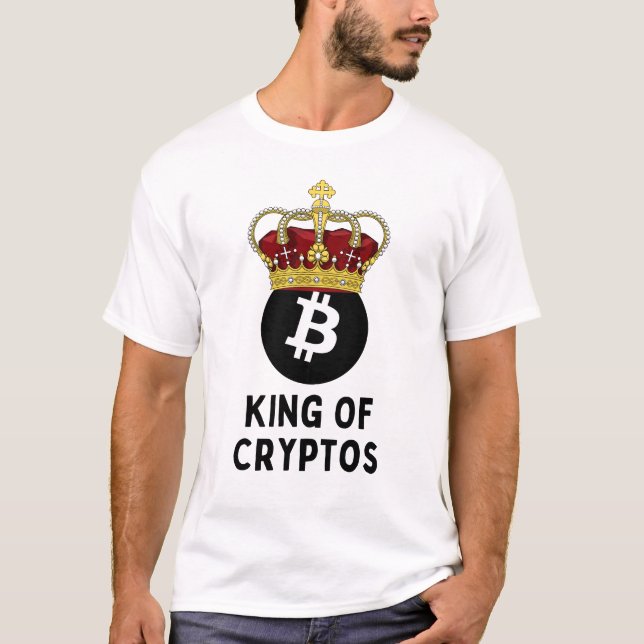 Camiseta Bitcoin King Of Cryptos (Anverso)
