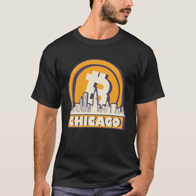 Camiseta Bitcoin Maximalist Bitcoin Chicago Skylin (Anverso)