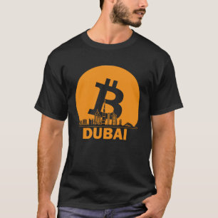 Camiseta Bitcoin Maximalista de Dubai Skyline