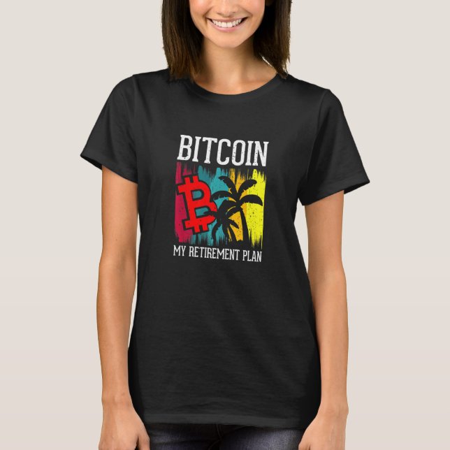 Camiseta Bitcoin Mi Plan de Jubilación Moneda Moneda (Anverso)