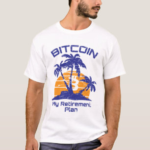 Camiseta Bitcoin mi plan de retiro Cryptocurrency BTC