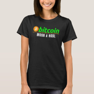 Camiseta Bitcoin Moon & Houn Bitcoin Blockchain Crypto