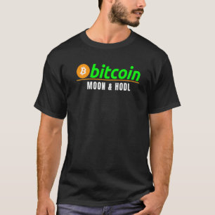 Camiseta Bitcoin Moon & Houn Bitcoin Blockchain Crypto