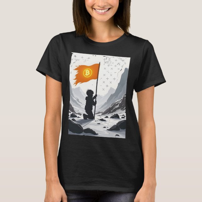 Camiseta Bitcoin Oscuras Fuerzas Ocultas Del Pegatina Cript (Anverso)