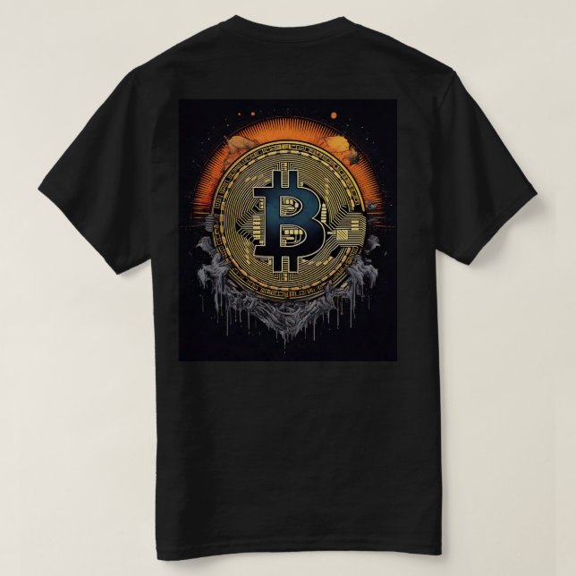 Camiseta BITCOIN para amante de la criptodivisa (Reverso del diseño)