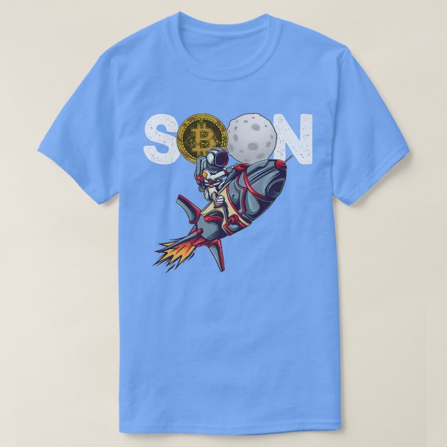 Camiseta Bitcoin PRONTO A Moon Cryptocurrency HODL Llanto g (Diseño del anverso)