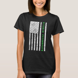 Camiseta Bitcoin Psychopath Patriotismo Bandera Americana O