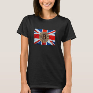 Camiseta Bitcoin Reino Unido Bandera Escudo Símbolo Nación