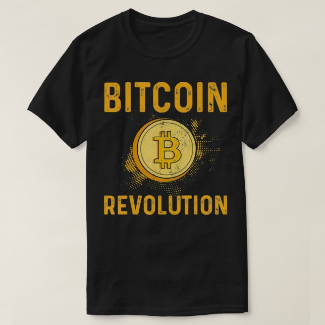 Camiseta Bitcoin Revolution BTC Criptocurrency Blockchain C (Diseño del anverso)