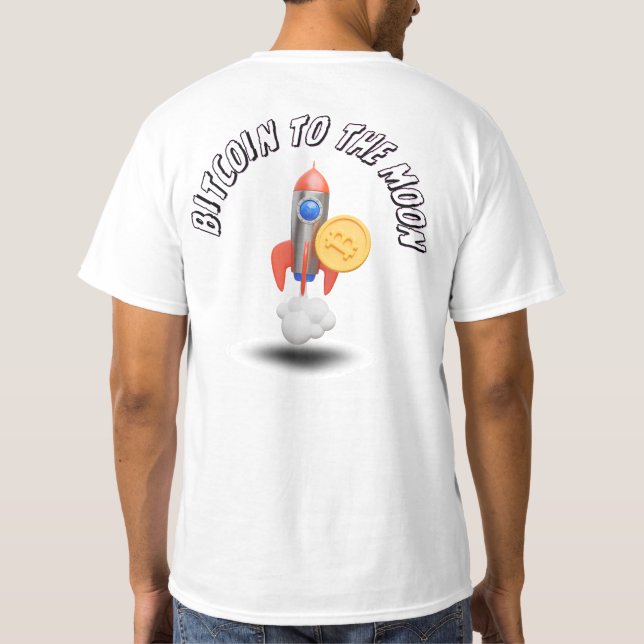 Camiseta Bitcoin Rocket (Reverso)
