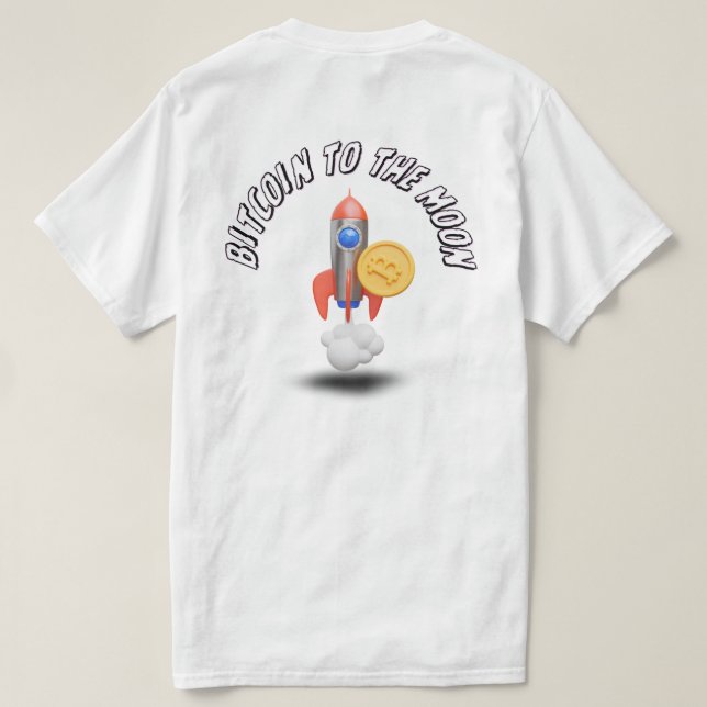 Camiseta Bitcoin Rocket (Reverso del diseño)