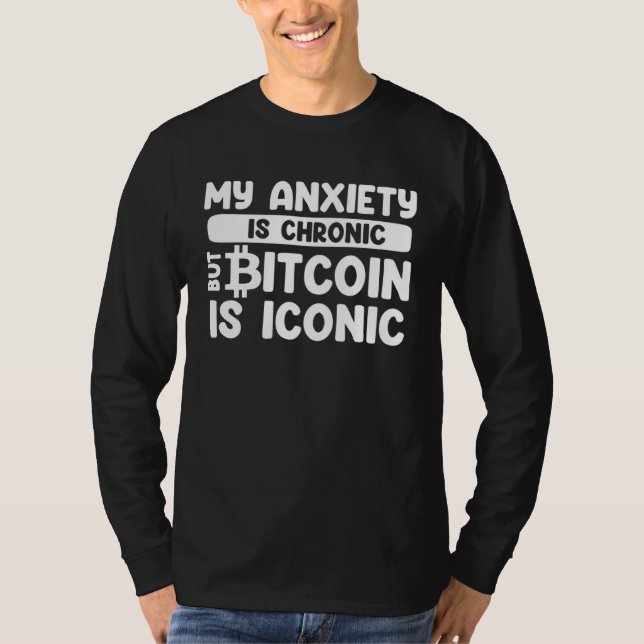 Camiseta Bitcoin  Sarcastic  Idea Anxiety Anxious Introvert (Anverso)