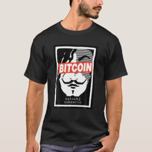 Camiseta Bitcoin Satoshi Nakamoto Face Cryptocurrency T shi