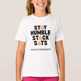 Camiseta Bitcoin STAY HUMBLE STACK SATS Crypto