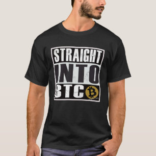 Camiseta Bitcoin Straight Outta en Blockchain de BTC
