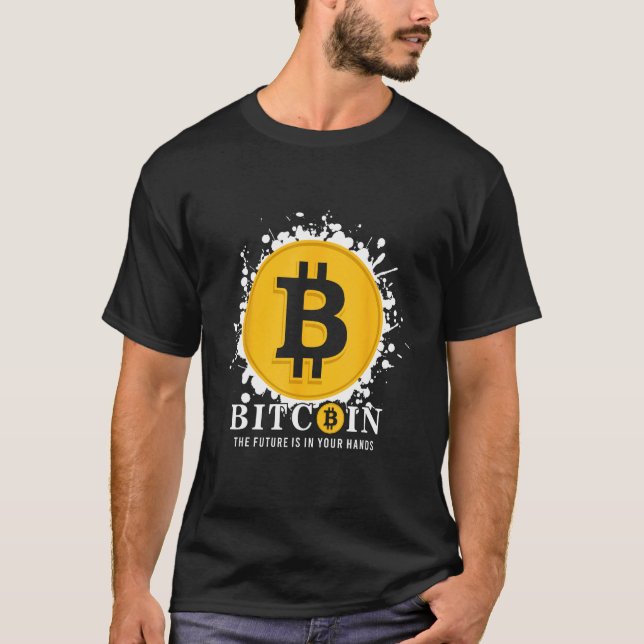 Camiseta Bitcoin The Future Is In Your Hands (Anverso)