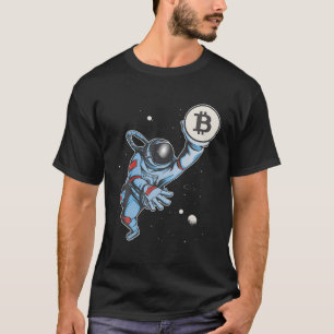 Camiseta Bitcoin To The Moon Astronaut Cryptocurrency Space