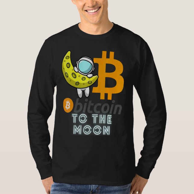 Camiseta Bitcoin  To The Moon Blockchain Cryptocurrency Cry (Anverso)