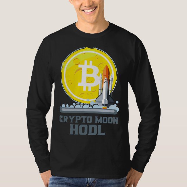 Camiseta Bitcoin To The Moon Crypto Currency Hodl (Anverso)