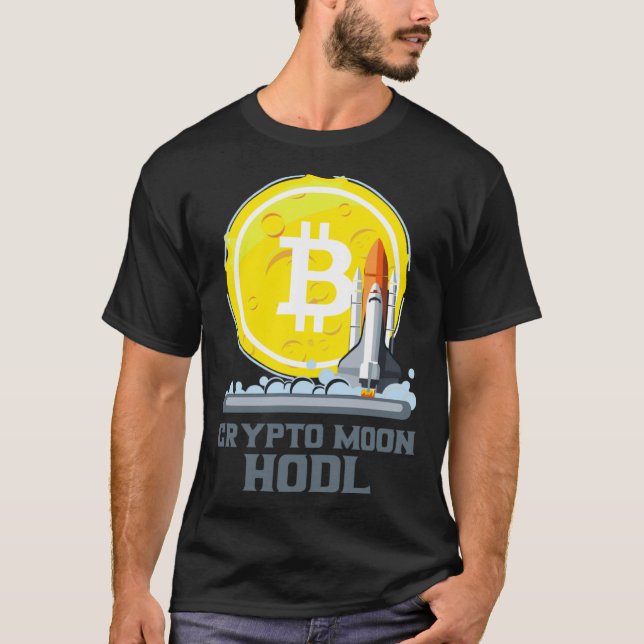 Camiseta Bitcoin To The Moon Crypto Currency Hodl (Anverso)