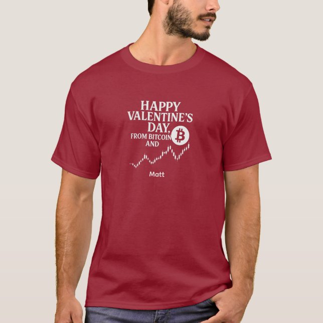 Camiseta Bitcoin Valentine Chart Trend Trader (Anverso)