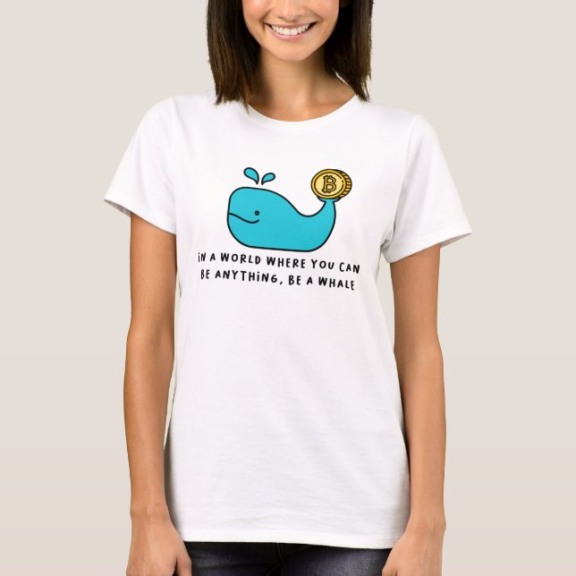 Camiseta Bitcoin Whale Crypto Investor & BTC Trading Design (Anverso)