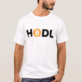 Camiseta bitcoína de retención