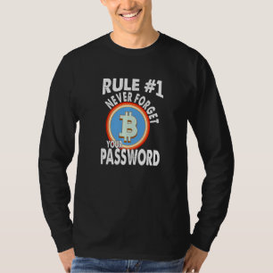 Camiseta Bitcoins Gold Para La Contraseña De Mínimo De Crip
