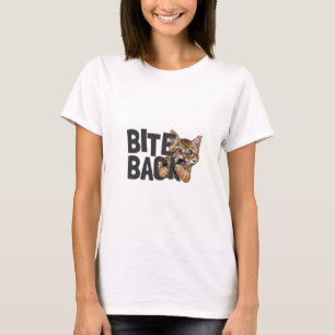 Camiseta Bite Back Cute Kitten