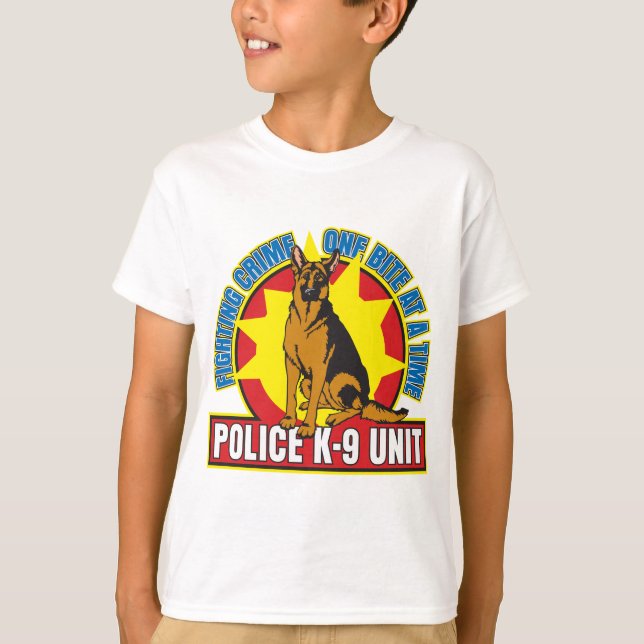 Camiseta Bite de pastor alemán K9 (Anverso)