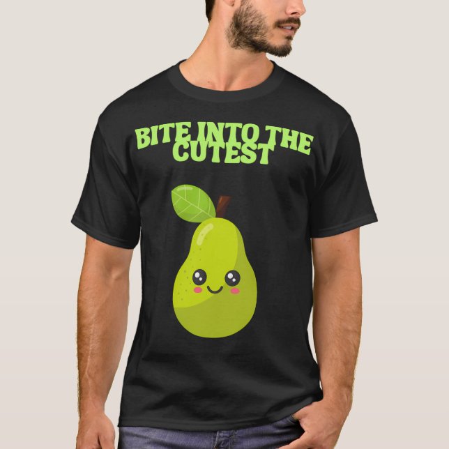 Camiseta Bite Into The Cutest-Kawaii Pear-Classic Version (Anverso)