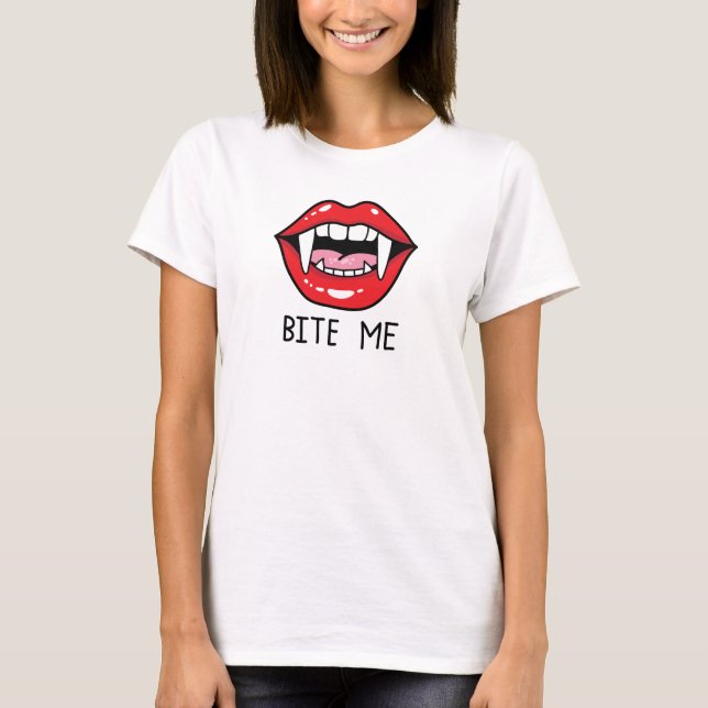 Camiseta Bite me  (Anverso)
