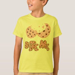 Camiseta Bite Me Cookie Funny Chocolate Chip Design