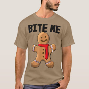 Camiseta Bite Me Cookies Love Baking Women Fiesta Gingerbre