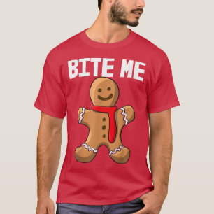 Camiseta Bite Me Cookies Love Baking Women Fiesta Gingerbre