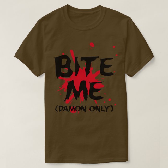 Camiseta Bite me Damon (Diseño del anverso)