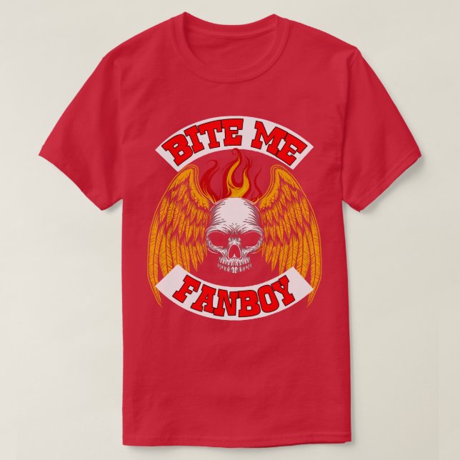 Camiseta Bite Me Fanboy (Diseño del anverso)