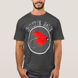 Camiseta Bite Me Fishing Fly Funny 