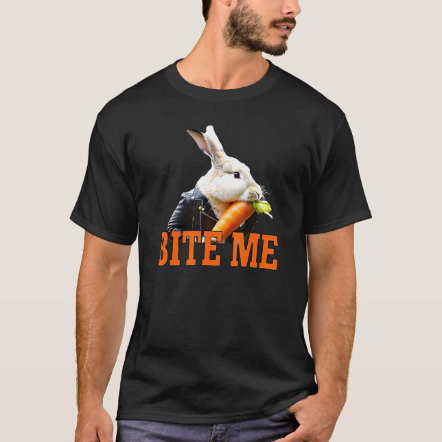 Camiseta Bite Me Rabbit (Anverso)