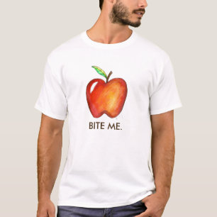 Camiseta BITE ME Red Delicious Apple Funny Foodie