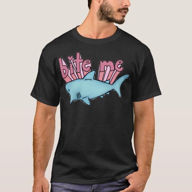 Camiseta Bite Me Shark (Anverso)
