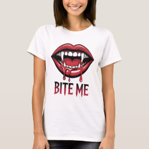 Camiseta Bite Me Vampire Mouth