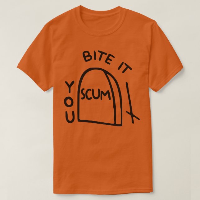 Camiseta BITE QUE SCUM Chest Tattoo (Diseño del anverso)