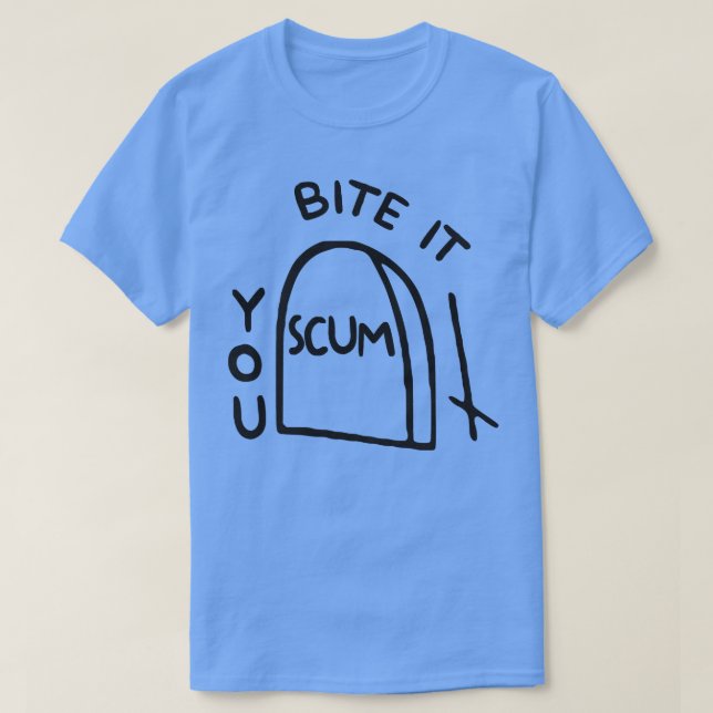 Camiseta BITE QUE SCUM Chest Tattoo (Diseño del anverso)