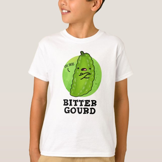 Camiseta Bitter Gourd Funny Veggie Pun (Anverso)
