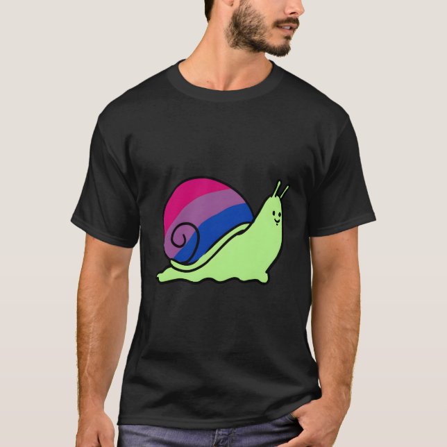 Camiseta Biual de caracol de orgullo biológico (Anverso)