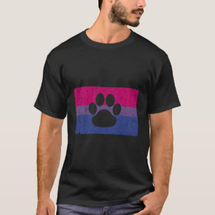 Camiseta Biual Furry Bi Pride Bandera Furries Fandom Paw
