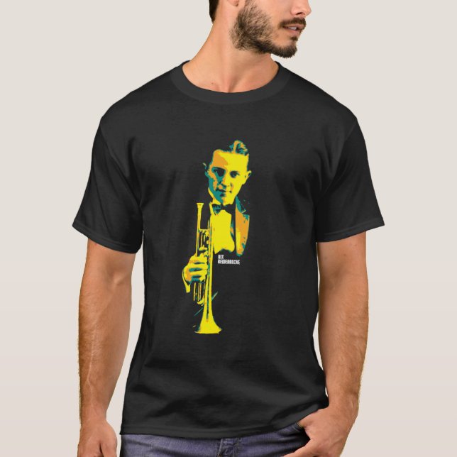 Camiseta Bix Beiderbecke. Leon Bismark Beiderbecke. un Amer (Anverso)
