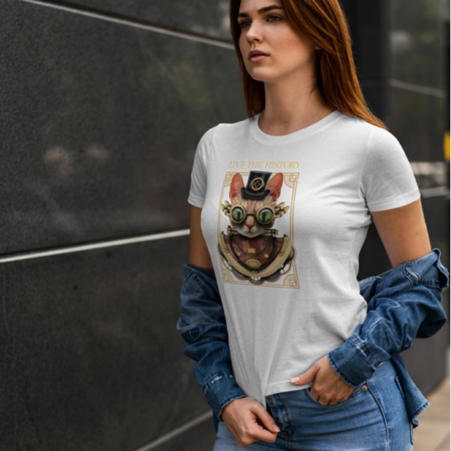 Camiseta Bizarre animal de gato Steampunk (Subido por el creador)
