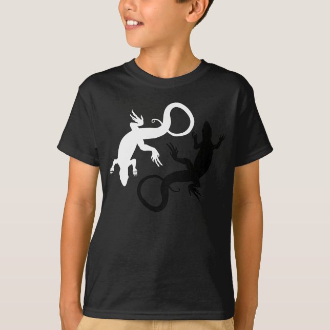 Camiseta bizcocho para niños camiseta con lagartij (Anverso)